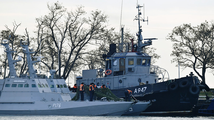 El FSB explica en detalle el suceso con las naves militares de Ucrania que violaron la frontera rusa