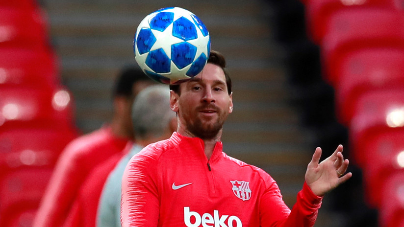 VIDEO: Messi deslumbra con un impensado gol en un entrenamiento del Barcelona