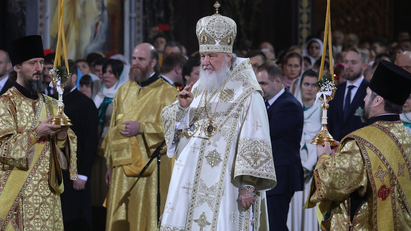 VIDEO: El patriarca ruso Kiril oficia la misa de la Navidad ortodoxa