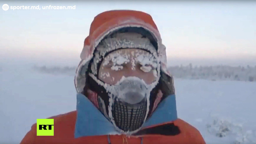 "Es como ir al espacio": Un atleta solidario recorre 50 kilómetros a -60 ºC en Siberia (VIDEO)