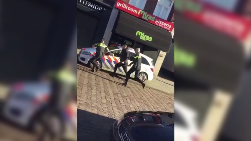 Países Bajos: Un polaco pelea con tres policías y los envía al médico (VIDEO)