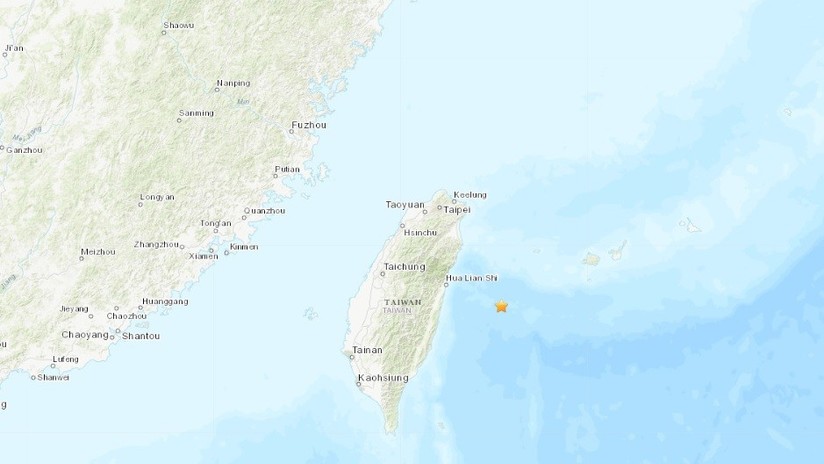 Un sismo de magnitud 5,7 sacude las costas de la isla china de Taiwán