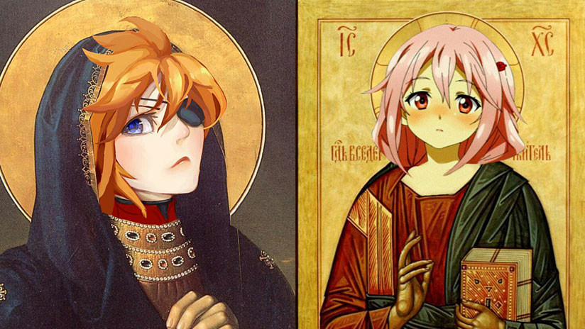 Polémica en Rusia por iconos religiosos al estilo 'anime' (FOTOS)