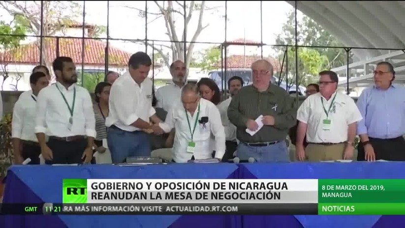 El Gobierno y la oposición en Nicaragua reanudan la mesa de negociación