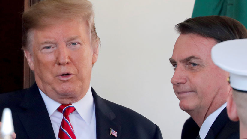 Trump le dice a Bolsonaro que evaluará "muy en serio" dar a Brasil beneficios propios de la OTAN
