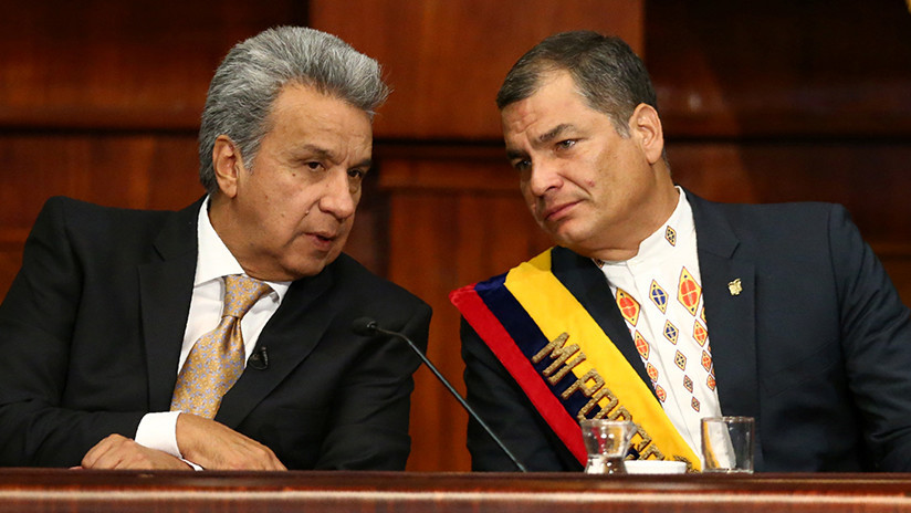 Correa sobre Moreno: "Están ocultando uno de los casos de corrupción más graves de la historia de Ecuador"
