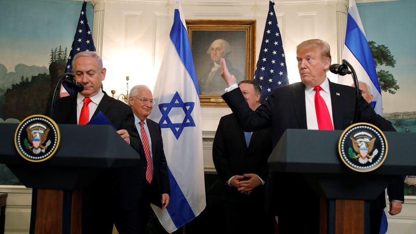 Trump reconoce la soberanía de Israel sobre los Altos del Golán