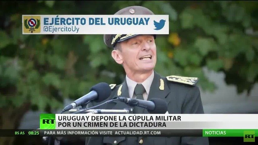 Uruguay destituye a su cúpula militar por un crimen de la dictadura