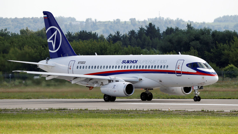 Las principales características del avión Sukhói Superjet 100 accidentado en Moscú