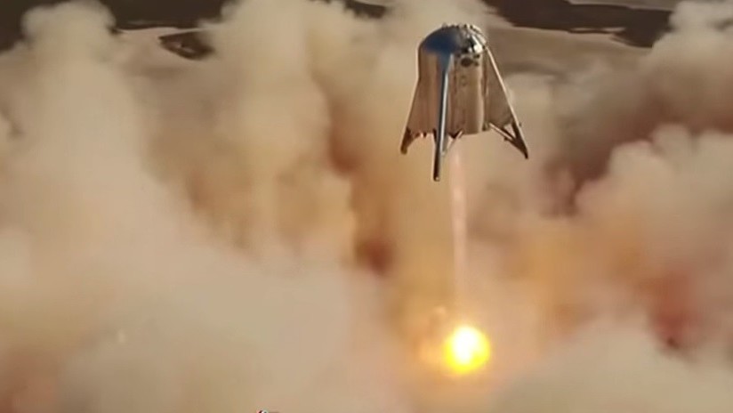 VIDEO: SpaceX prueba con éxito el Starhopper, prototipo de la nave que llevaría al hombre a Marte