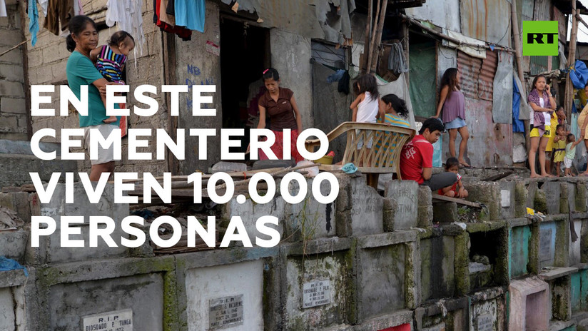 10.000 personas viven en un cementerio de Filipinas