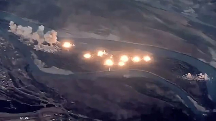 VIDEO: Aviones de EE.UU. lanzan 36 toneladas de bombas contra una isla iraquí "infestada por el EI"