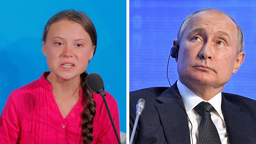 "Una niña buena pero mal informada": Greta Thunberg responde a Putin