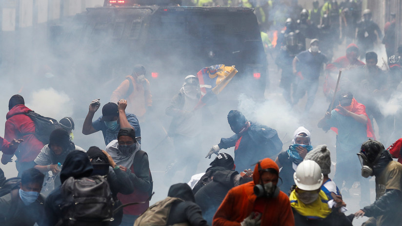 VIDEO: Fuertes disturbios en Ecuador en la jornada de protesta contra el 'paquetazo' de Lenín Moreno