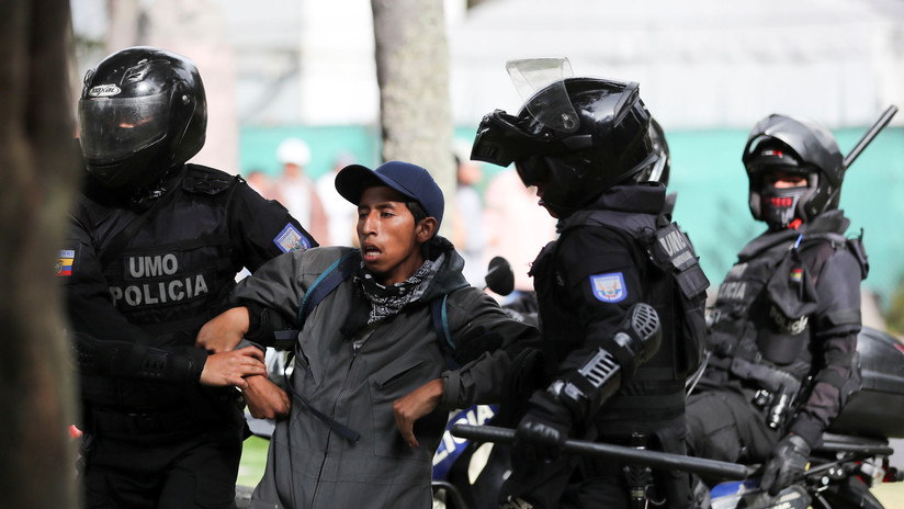 VIDEOS: Fuertes imágenes de la represión policial durante la huelga general en Ecuador - RT