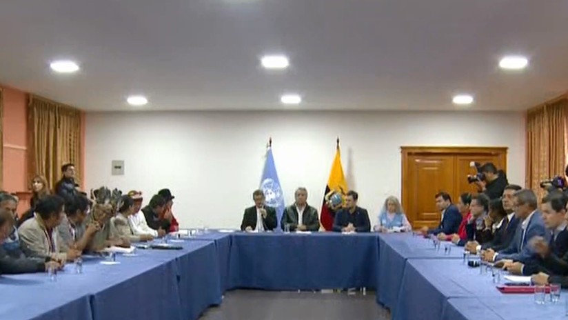 Diálogo en Ecuador: Moreno propone un nuevo decreto y el movimiento indígena insiste en derogar el 883 (VIDEO)
