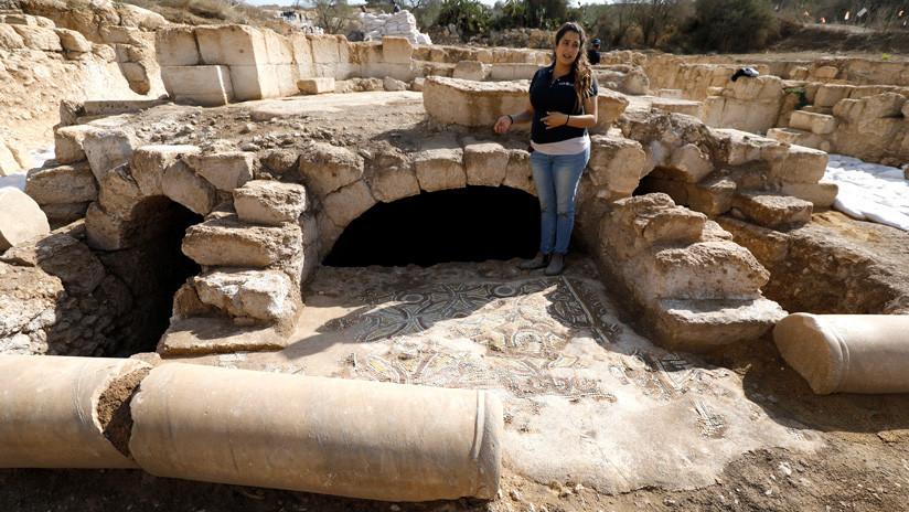 FOTOS: Abren al público en Israel una cripta de un "glorioso" mártir de hace 1.500 años