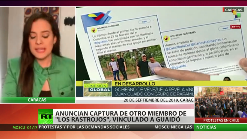 Anuncian captura de otro miembro de 'Los Rastrojos', vinculado a Guaidó