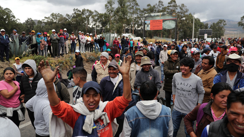 Indígenas de Ecuador rechazan versión del Gobierno que tilda de "intento de golpe de Estado" las protestas de octubre