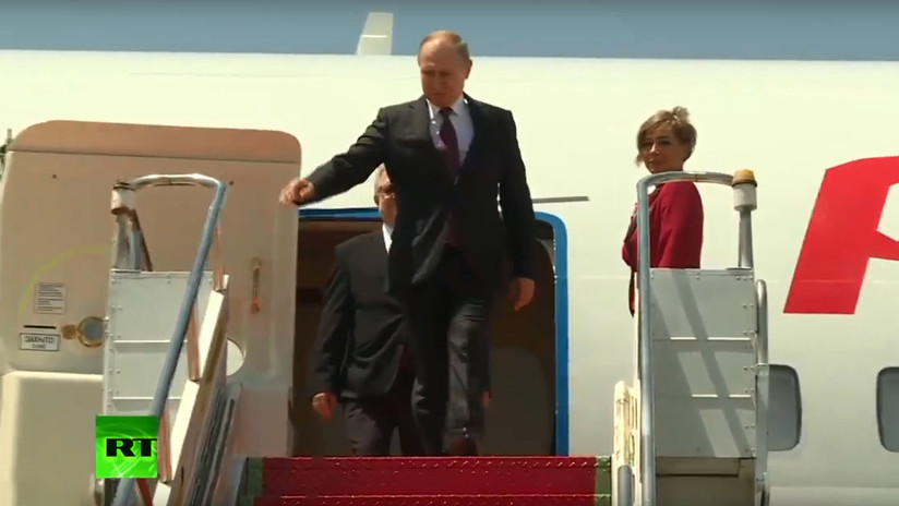 VIDEO: Putin aterriza en Brasilia para participar en la cumbre de los BRICS