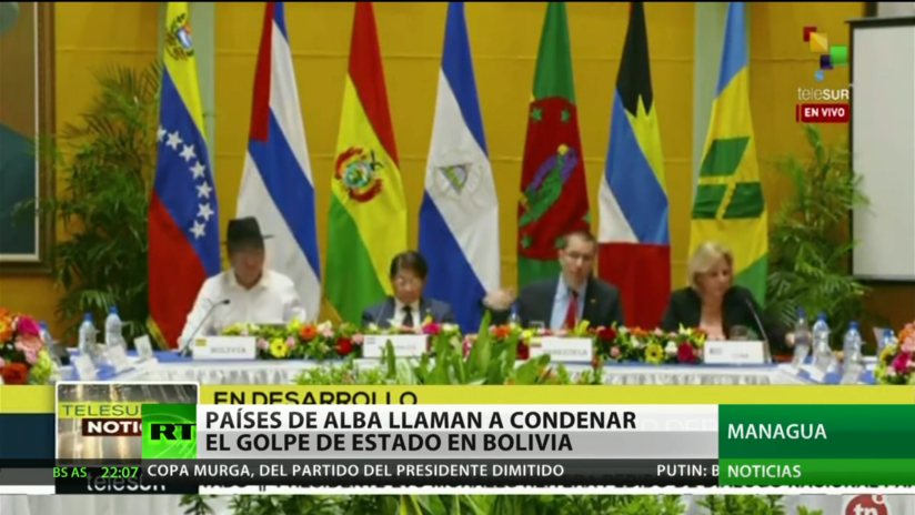 Países de ALBA llaman a condenar el golpe de Estado en Bolivia
