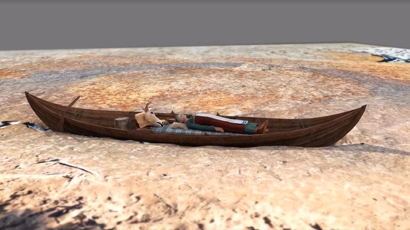 VIDEO: Encuentran una barca fúnebre vikinga dentro de otra, con restos humanos de 100 años de diferencia
