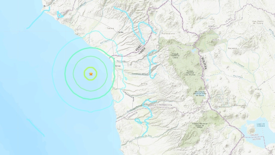Un terremoto de magnitud 6,0 se registra en Chile