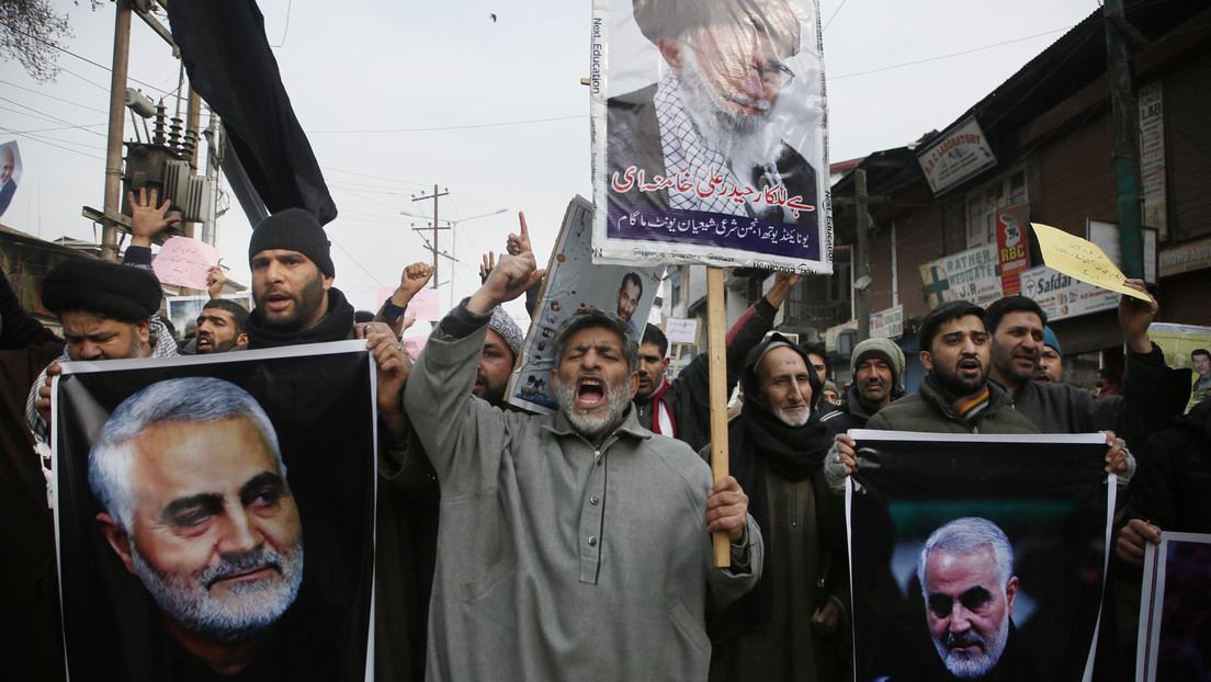 VIDEO: Musulmanes chiítas de la Cachemira india protestan por el asesinato de Soleimani y prometen "venganza"