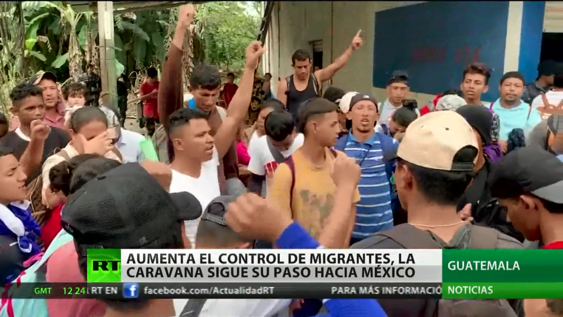Autoridades aumentan el control de migrantes en Guatemala al formarse una caravana más al norte
