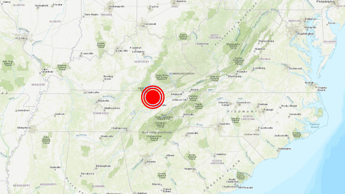 EE.UU.: Se registra un sismo de magnitud 3,6 en Tennessee