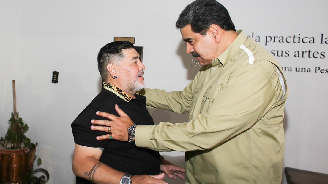 Maduro recibe a Maradona  y le agradece su apoyo: "Venezuela es tu casa, hermano del alma" (VIDEO)