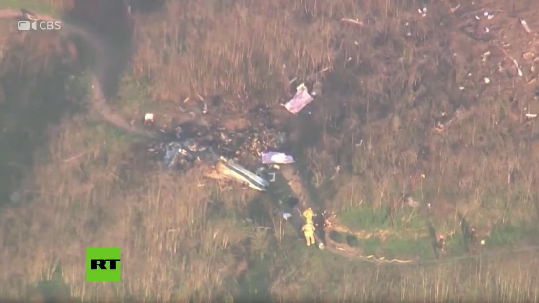 VIDEO: Imágenes aéreas del lugar donde se estrelló el helicóptero de Kobe Bryant
