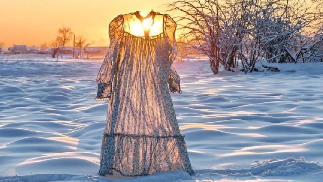 FOTOS: Una siberiana fotografía ropa congelada por el frío y muestra el poder de las heladas en Rusia