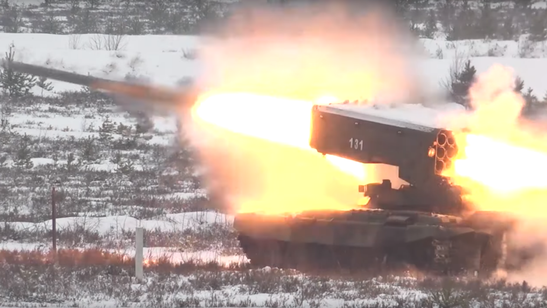 VIDEO: Rusia muestra en acción el sistema de lanzacohetes pesados Solntsepiok