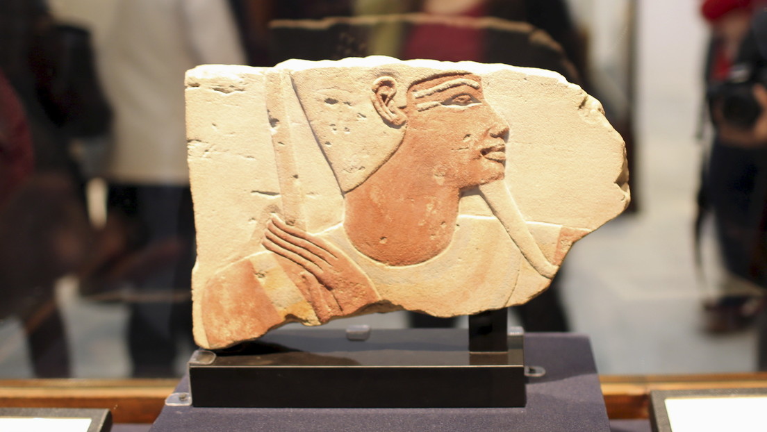 Hallan en Israel un ancla del Antiguo Egipto con la imagen de una diosa sin rostro