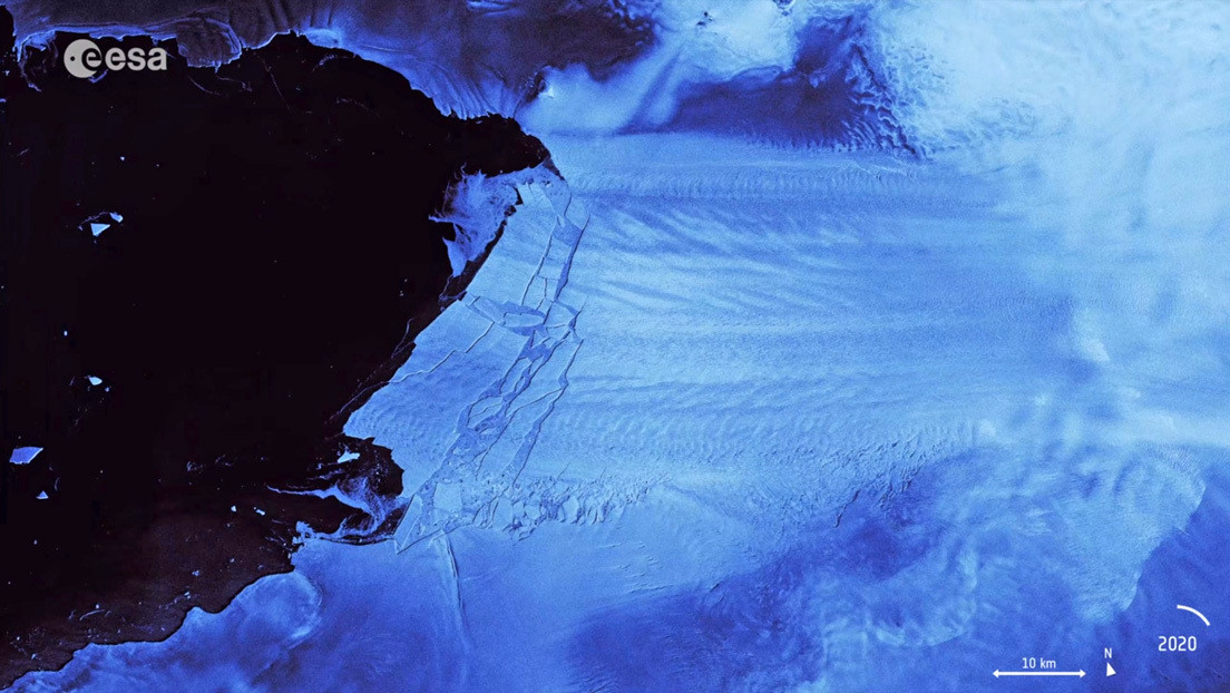 VIDEO: Un gigantesco iceberg se desprende de un glaciar en la Antártida