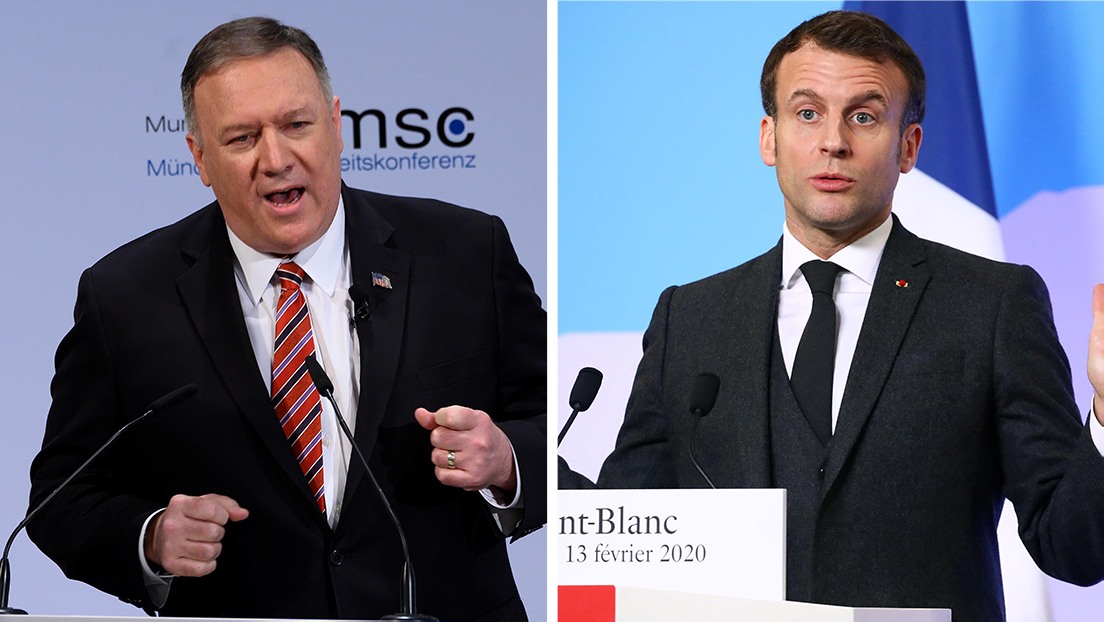 ¿"Gana" o "se debilita" el Oeste? Las posturas opuestas expresadas por Pompeo y Macron