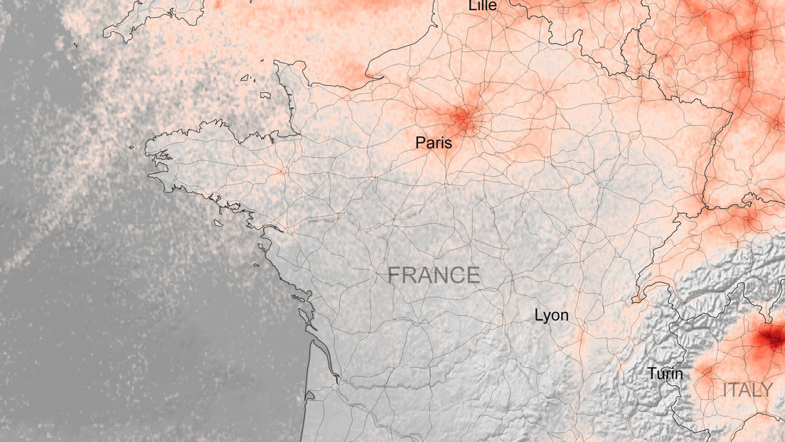 FOTOS: Imágenes desde el espacio muestran la rápida caída de la contaminación en Italia, España y Francia mientras el covid-19 afecta a Europa