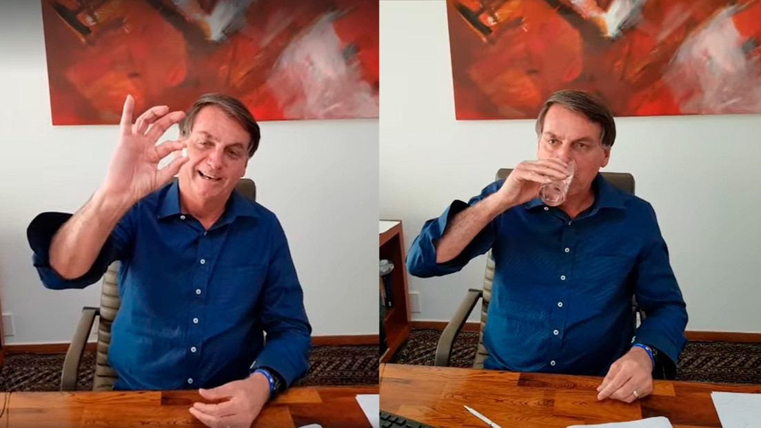 "Me estoy sintiendo muy bien": Bolsonaro publica un video tomando hidroxicloroquina tras su positivo por covid-19