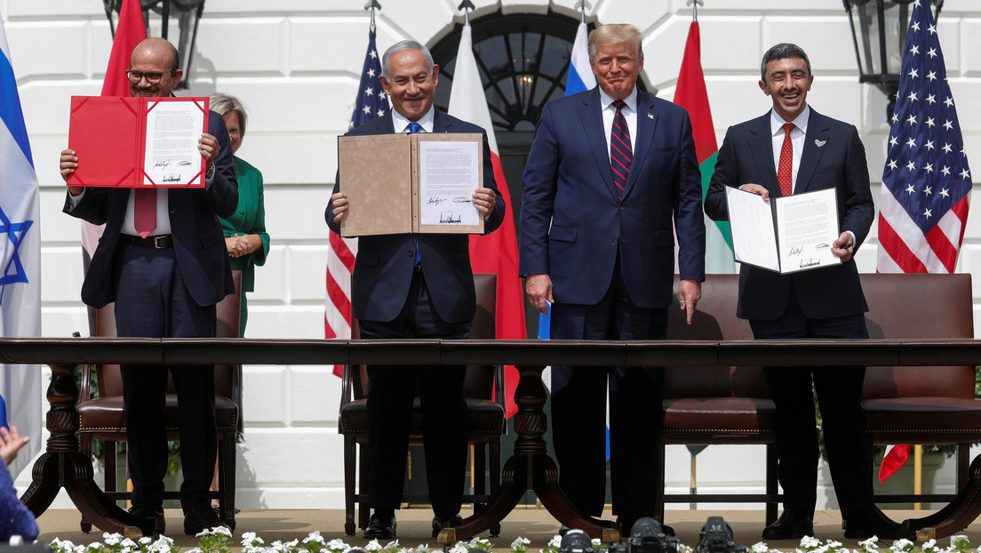Israel firma acuerdos de paz con EAU y Baréin en una ceremonia en la Casa Blanca