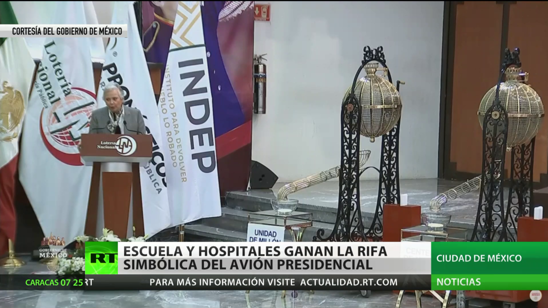 México: Varios hospitales y una escuela rural ganan la rifa simbólica del avión presidencial de Peña Nieto