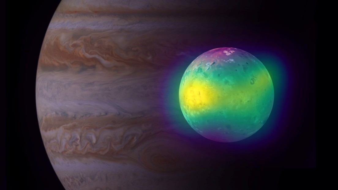 Observan por primera vez efectos de vulcanismo en la atmósfera de la luna joviana Ío