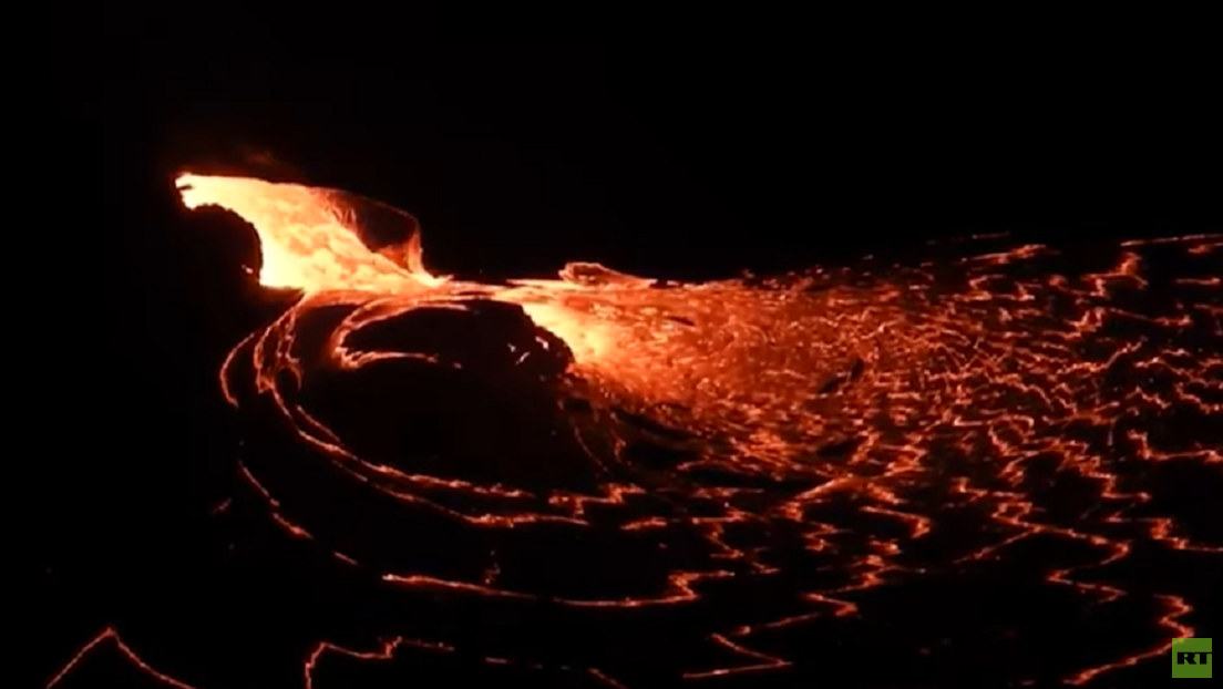 VIDEO: Así luce el interior del volcán Kilauea al entrar en erupción