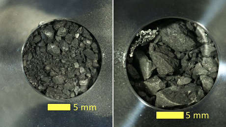 Así lucen de cerca las muestras del asteroide Ryugu, traídas a la Tierra por una sonda japonesa
