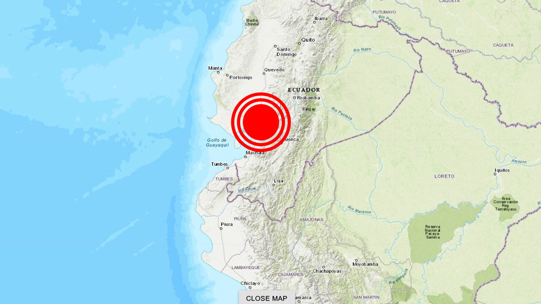 Un sismo de magnitud 5,15 sacude las provincias ecuatorianas de Los Ríos y Guayas