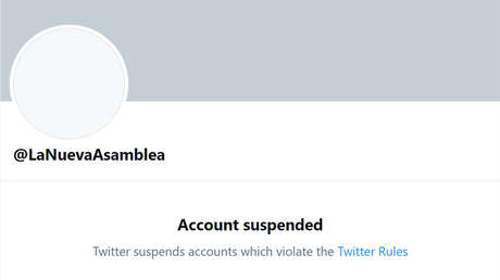 Twitter suspende la cuenta del nuevo Parlamento de Venezuela