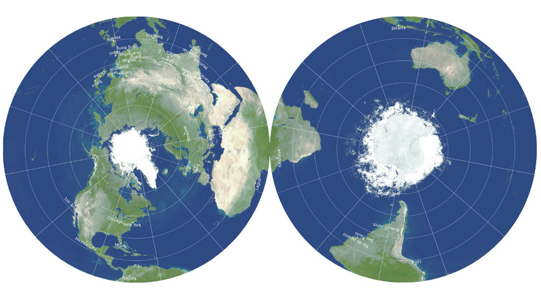 Proponen un mapa "radicalmente diferente" que representa el mundo en 2D con la mayor exactitud