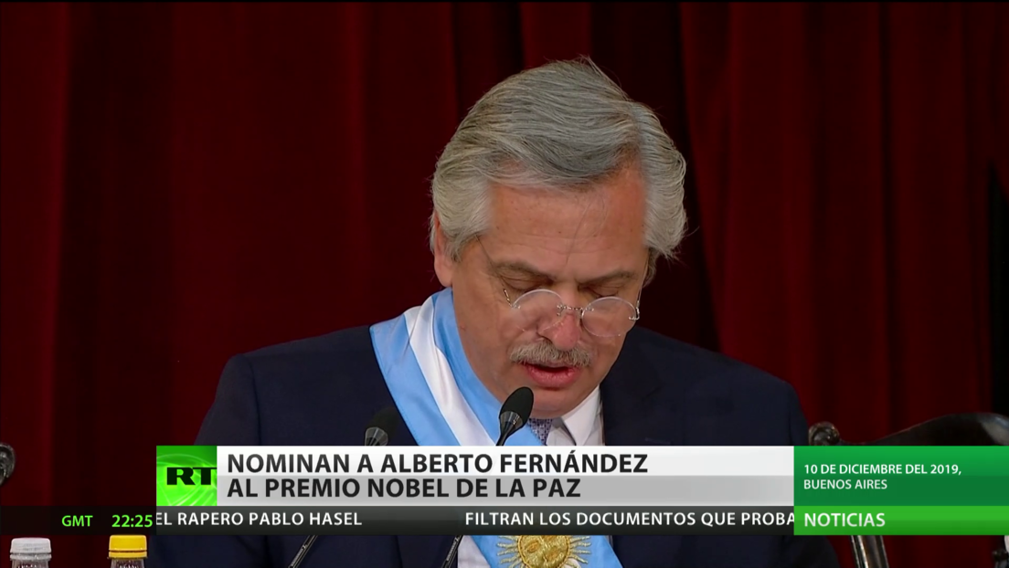 Nominan al presidente de Argentina, Alberto Fernández, para el Nobel de la Paz