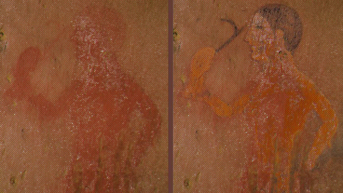 Afloran imágenes 'escondidas' en frescos etruscos gracias a una nueva técnica de restauración del color
