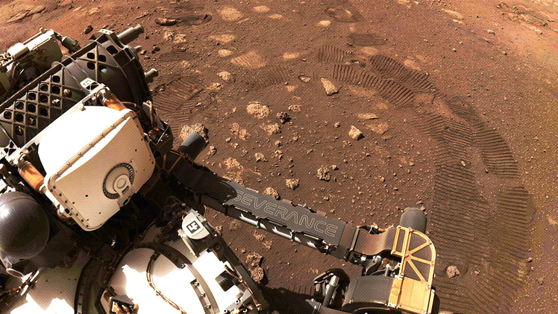 FOTOS: El róver Perseverance da su primer paseo sobre la superficie de Marte